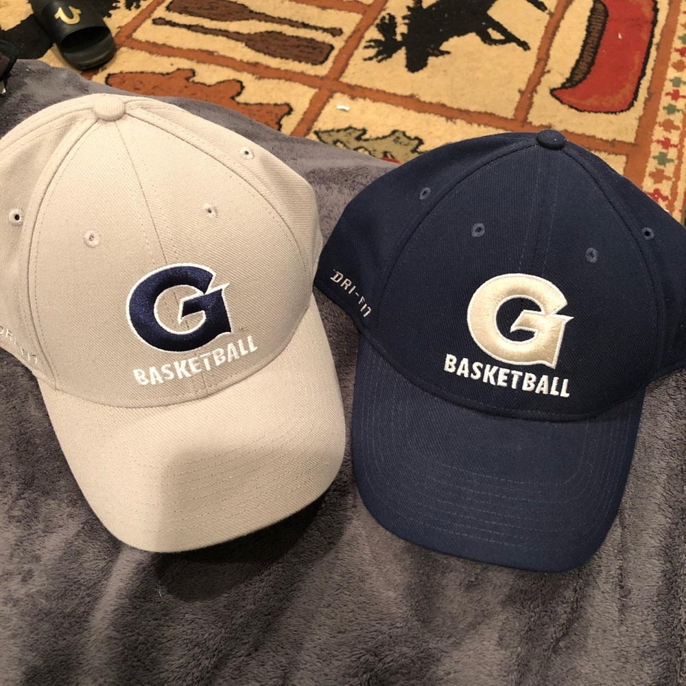 George Town basketball Nike dri-fit hats